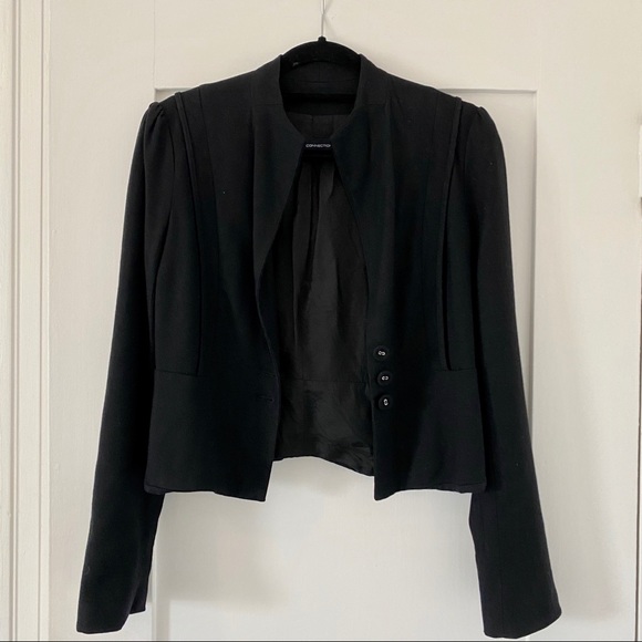 French Connection Cropped Black Blazer - Picture 9 of 9